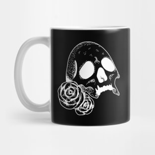 Skull with Roses | Skull | Bones | Halloween Mug